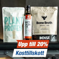 Upp till 20% p� kosttillskott